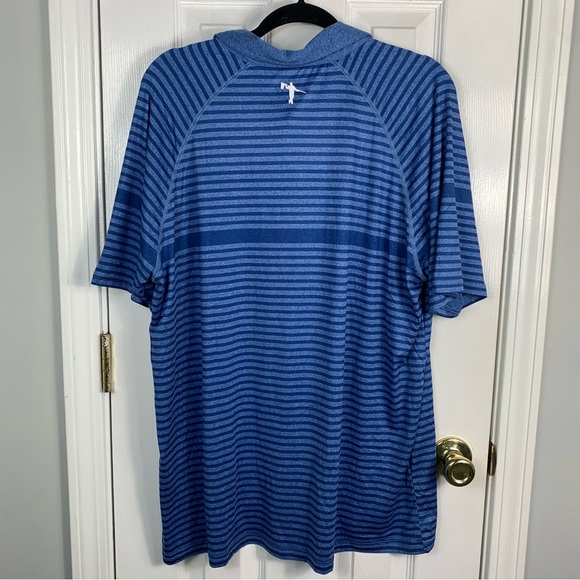 Anderson Ord Bronko Golf Polo Blueberry Heather Mens XL - Picture 2 of 4
